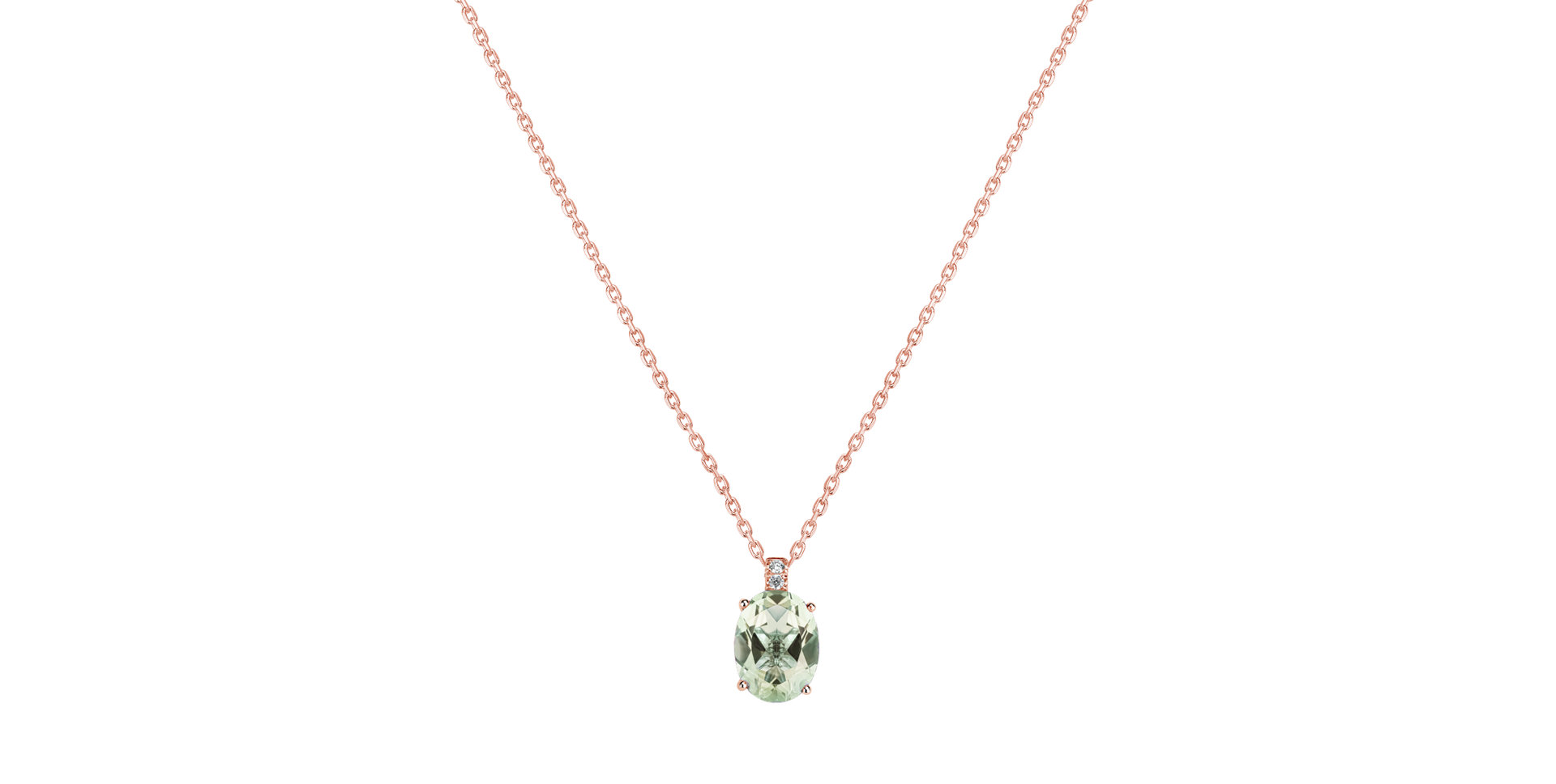 Náhrdelník s diamantmi a ametystom Aurora