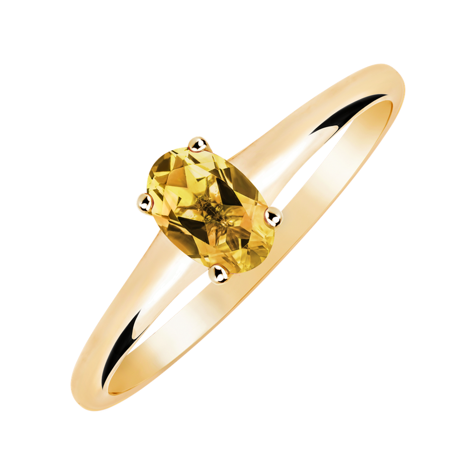 Prsteň s citrínom Mystic Light