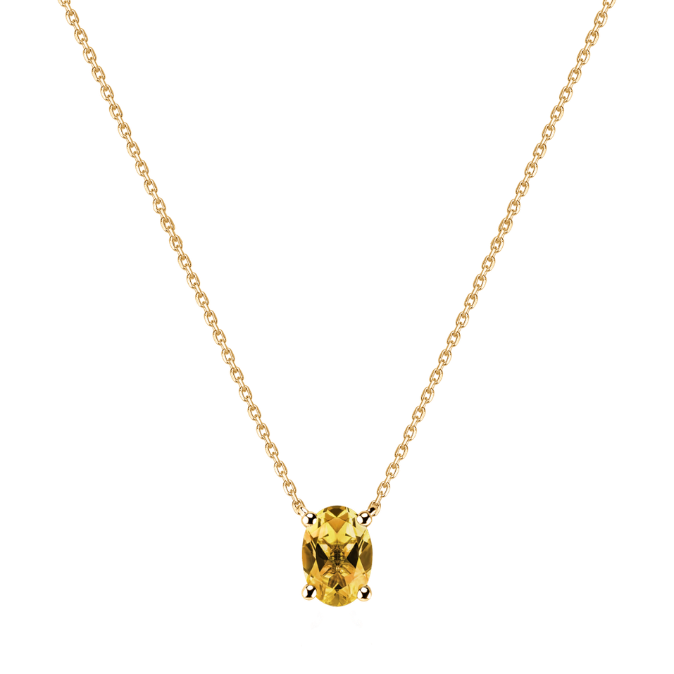 Náhrdelník s citrínom Mystic Depth