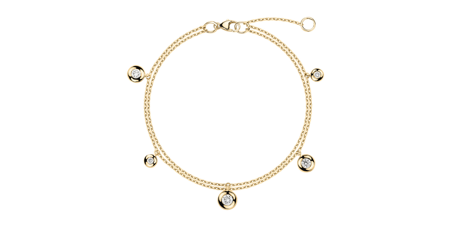 Náramok s diamantmi Dots