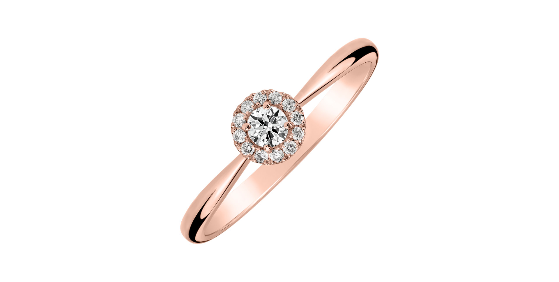 Prsteň s diamantmi Elara