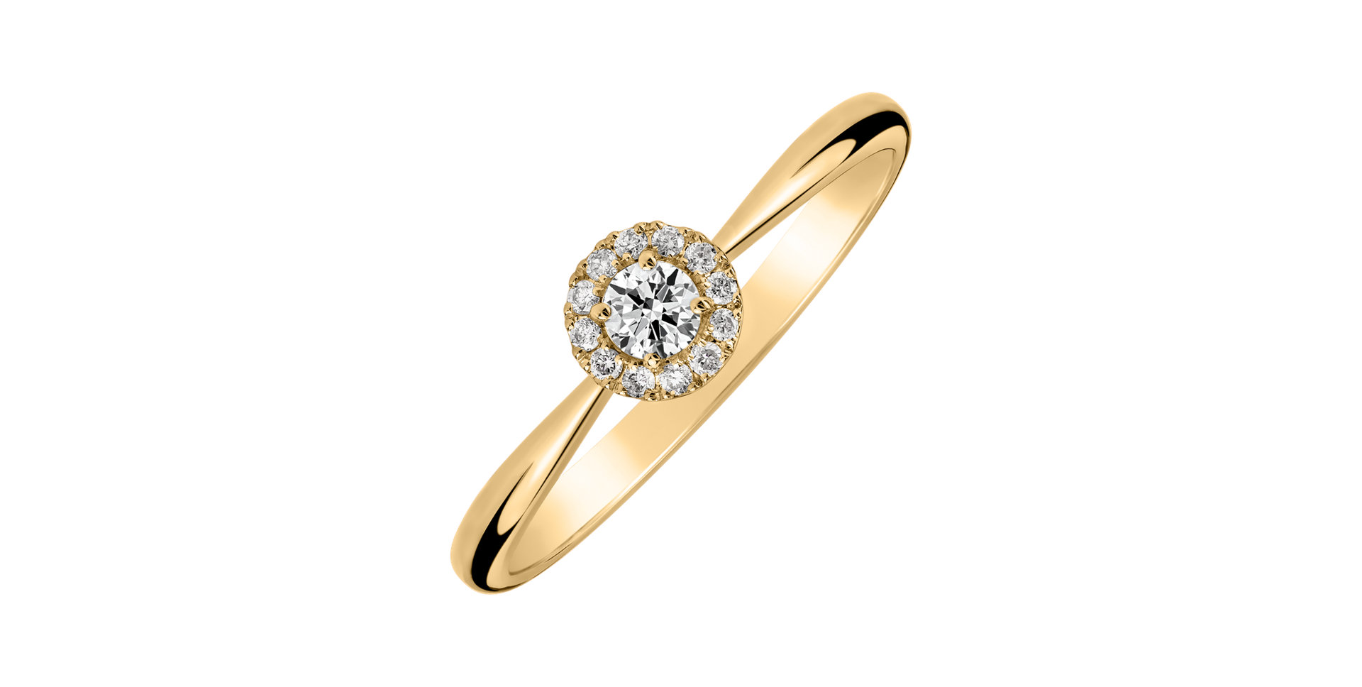 Prsteň s diamantmi Elara