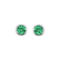Náušnice so smaragdom Neon Dots2