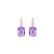Náušnice s diamantmi a ametystom Mireth2