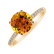 Prsteň s diamantmi a citrínom Zorabelle2
