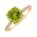 Prsteň s diamantmi a peridotom Zorabelle2
