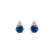 Náušnice s diamantom a topásom Midnight Serenity2