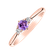 Prsteň s diamantmi a ametystom Midnight Serenity2