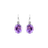 Náušnice s diamantom a ametystom Asuan2