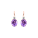 Náušnice s diamantom a ametystom Asuan2