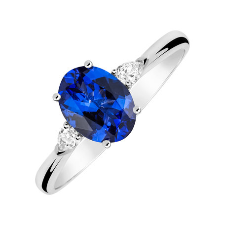 Prsteň s diamantmi a tanzanitom Annelise