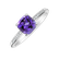 Prsteň s diamantmi a ametystom Melody Symphony2