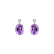 Náušnice s diamantom a ametystom Annelise2