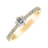 Prsteň s diamantmi Classic Dew2
