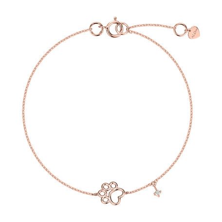 Náramok s diamantom Lovely Paw