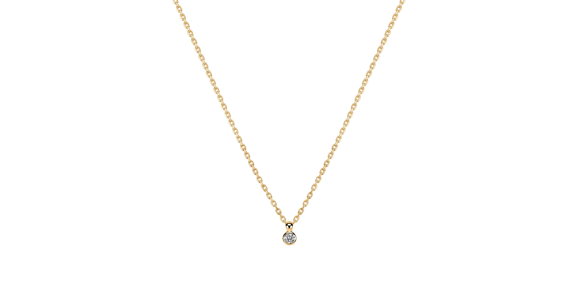 Náhrdelník s diamantom Happy Dot