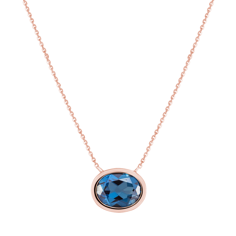 Náhrdelník s topásom Velvet Mirror