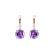 Náušnice s diamantom a ametystom Mariella2