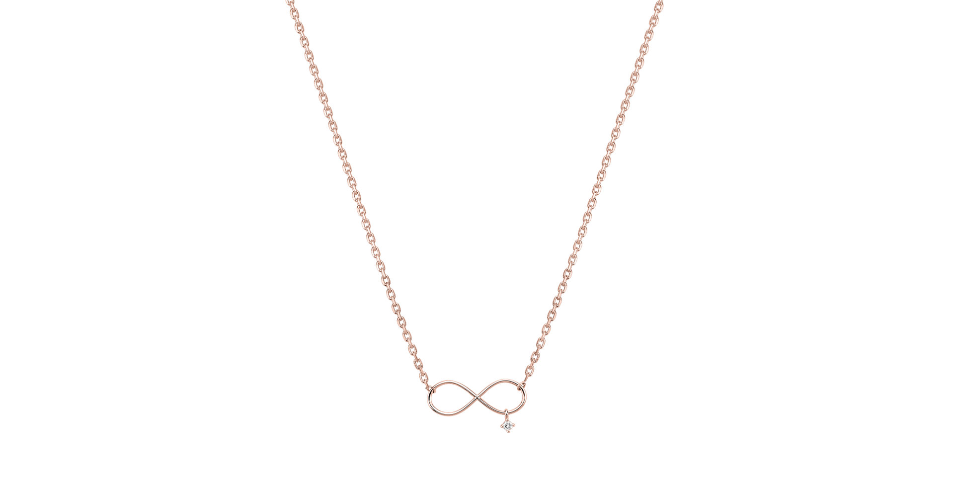 Náhrdelník s diamantom Eternal Life