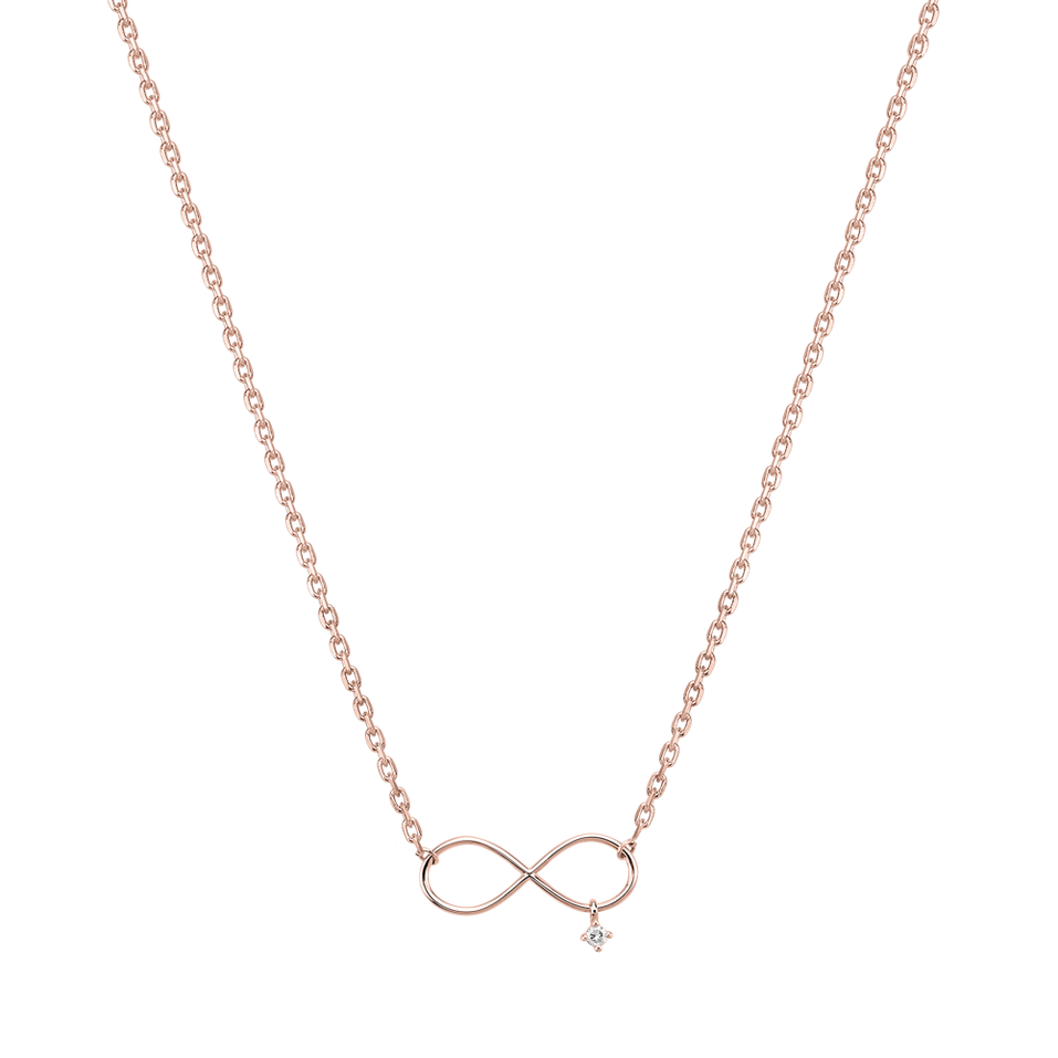 Náhrdelník s diamantom Eternal Life