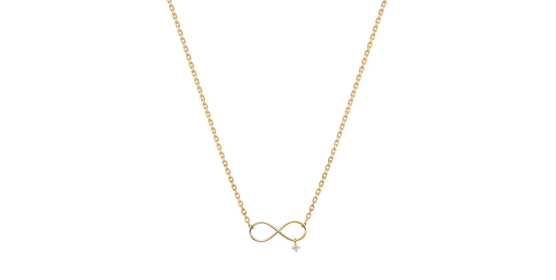 Náhrdelník s diamantom Eternal Life