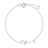 Náramok s diamantom Curly Letter V2
