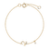 Náramok s diamantom Curly Letter V2