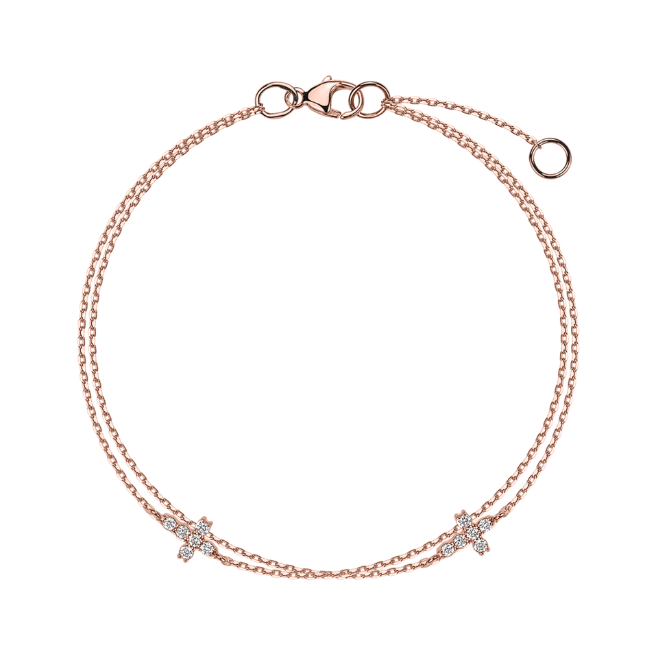 Náramok s diamantmi Shimmer Cross
