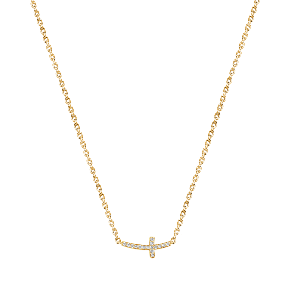 Náhrdelník s diamantmi Cross