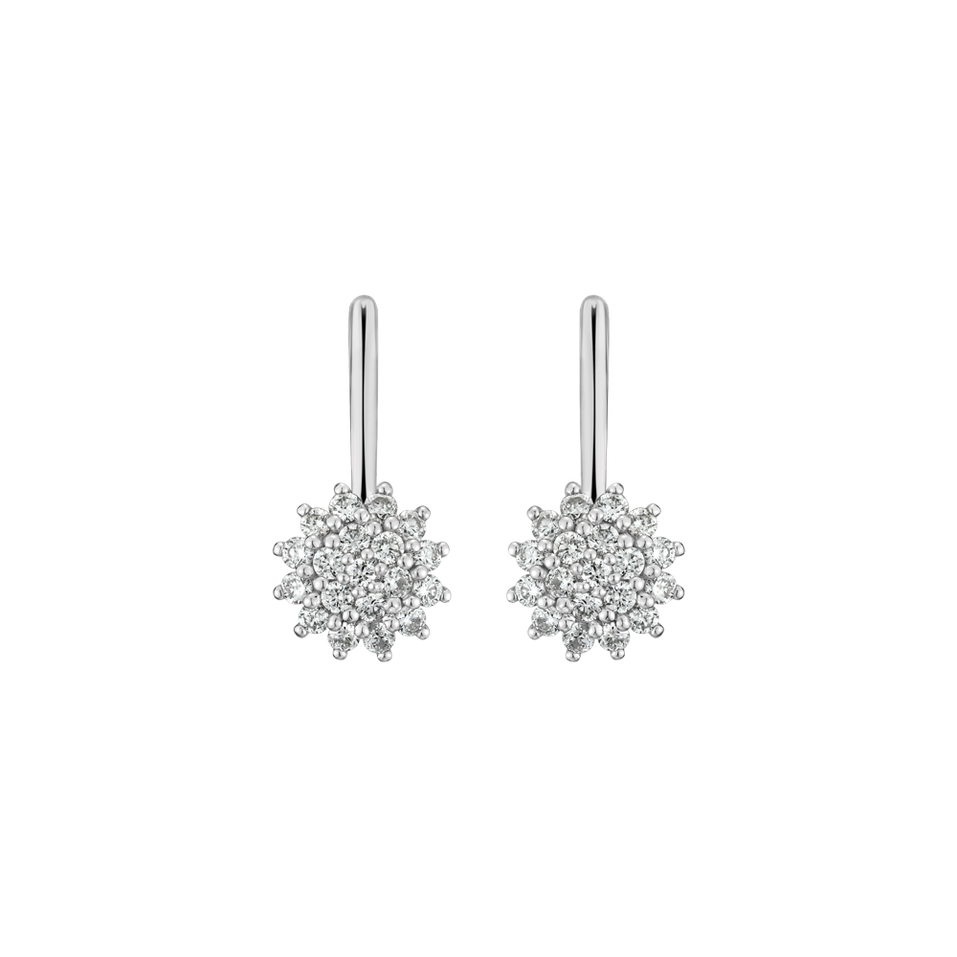 Náušnice s diamantmi Midnight Sun