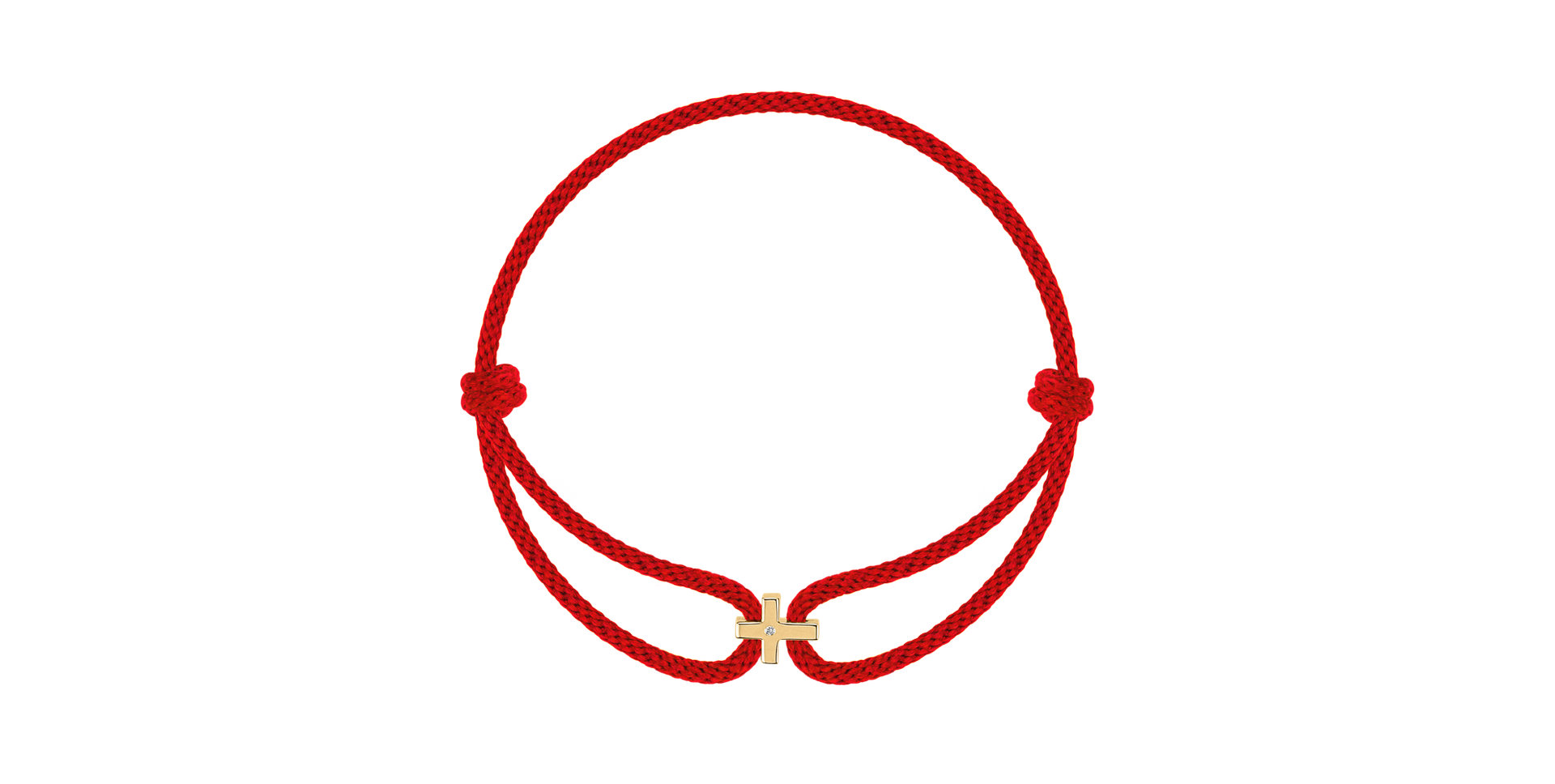 Náramok s diamantom Little Cross