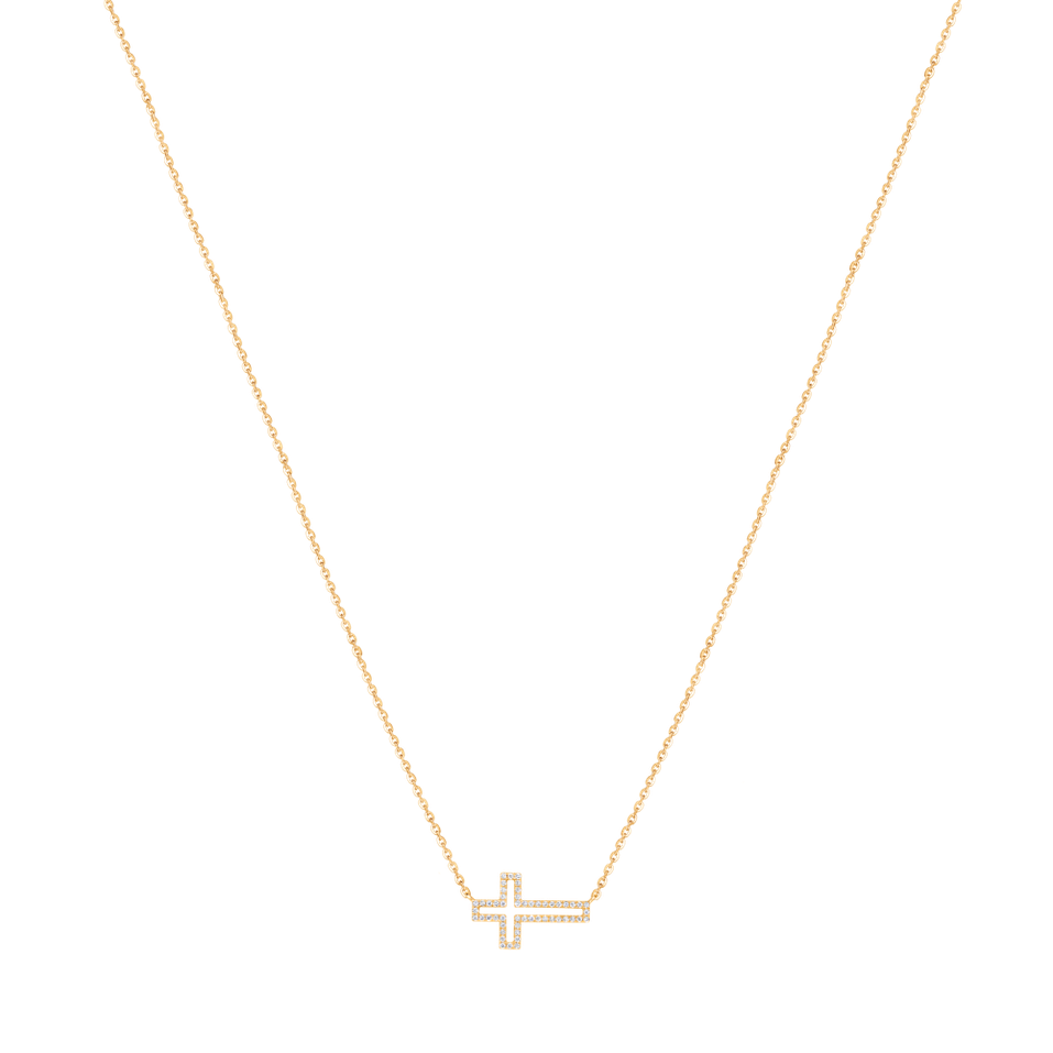 Náhrdelník s diamantmi Cross