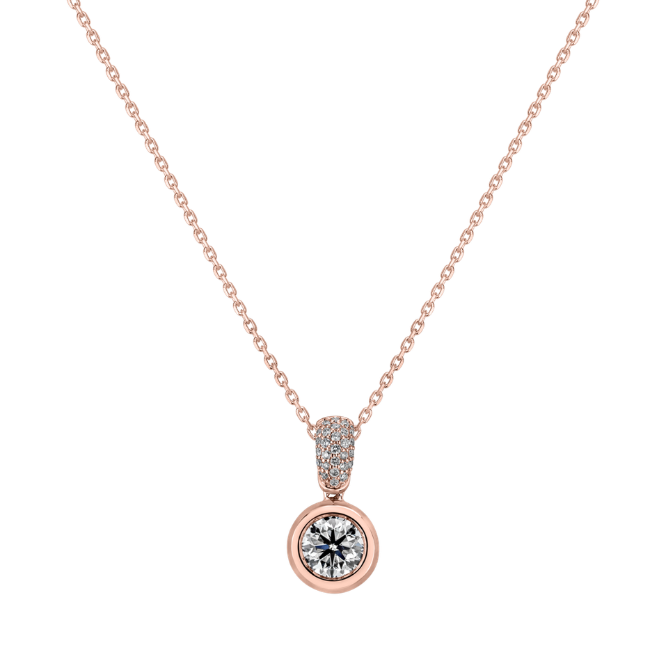 Náhrdelník s diamantmi Delicate Drop