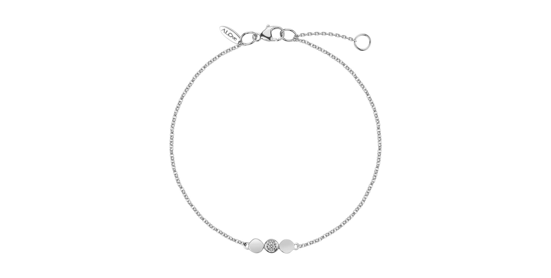 Náramok s diamantom Sparkling Circles