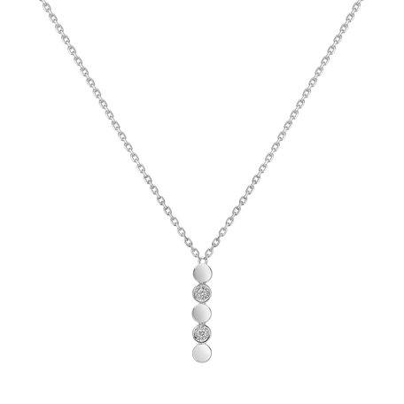 Náhrdelník s diamantmi Shiny Dots