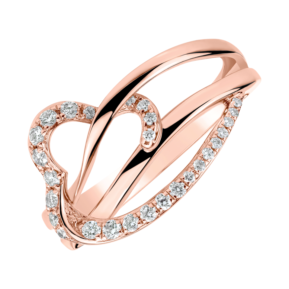 Prsteň s diamantmi Elanoriel