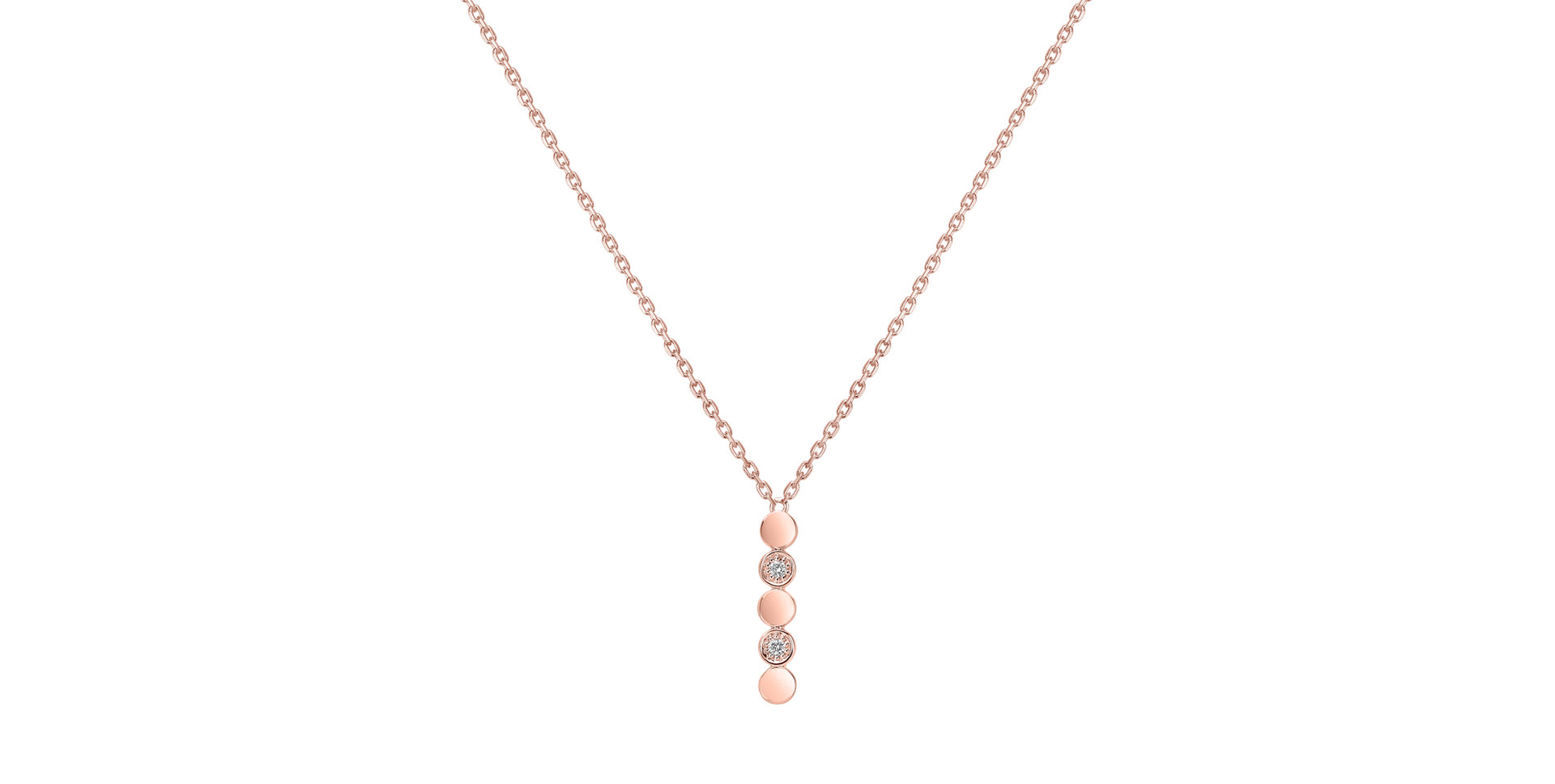 Náhrdelník s diamantmi Shiny Dots