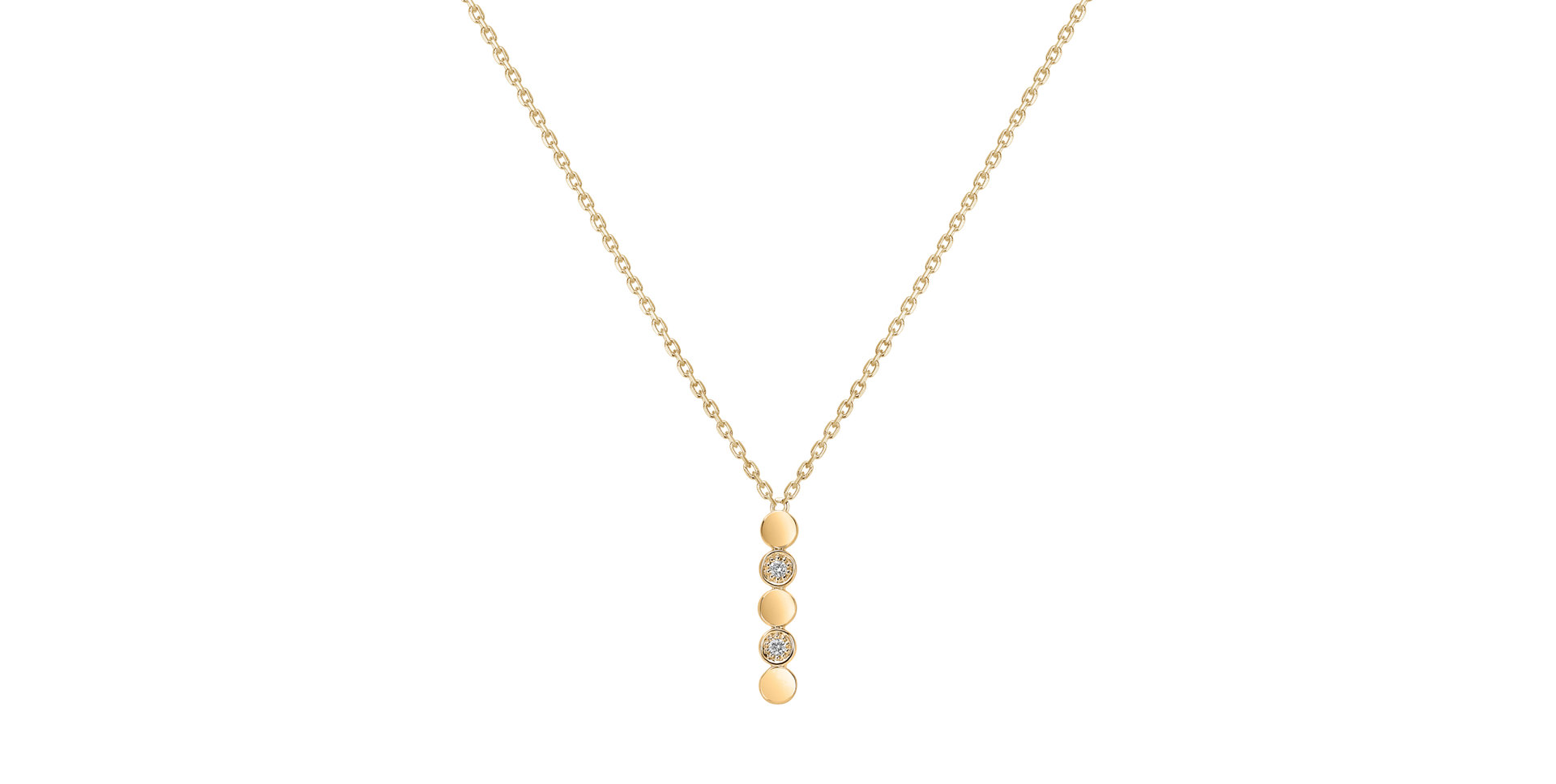 Náhrdelník s diamantmi Shiny Dots