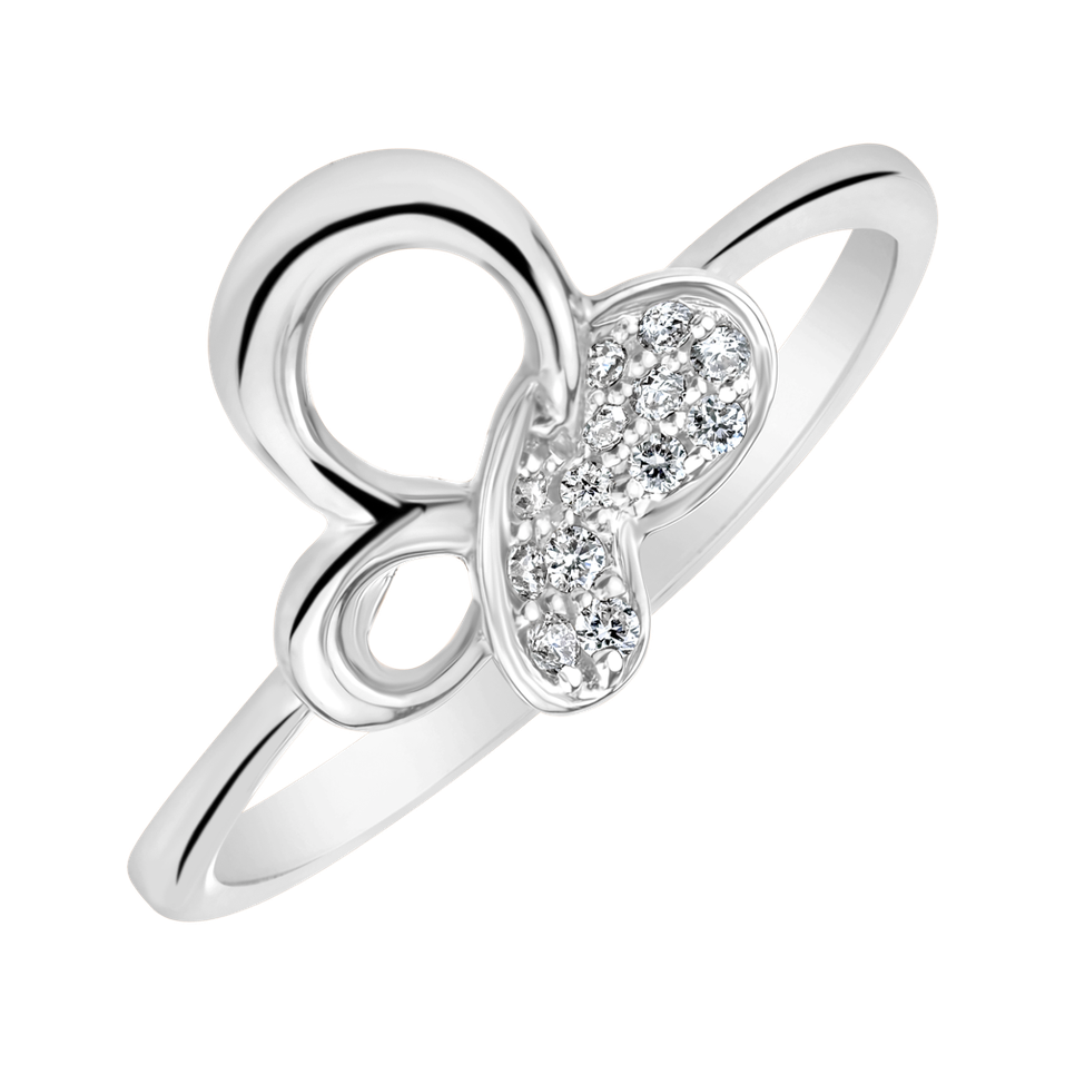 Prsteň s diamantmi Faelion