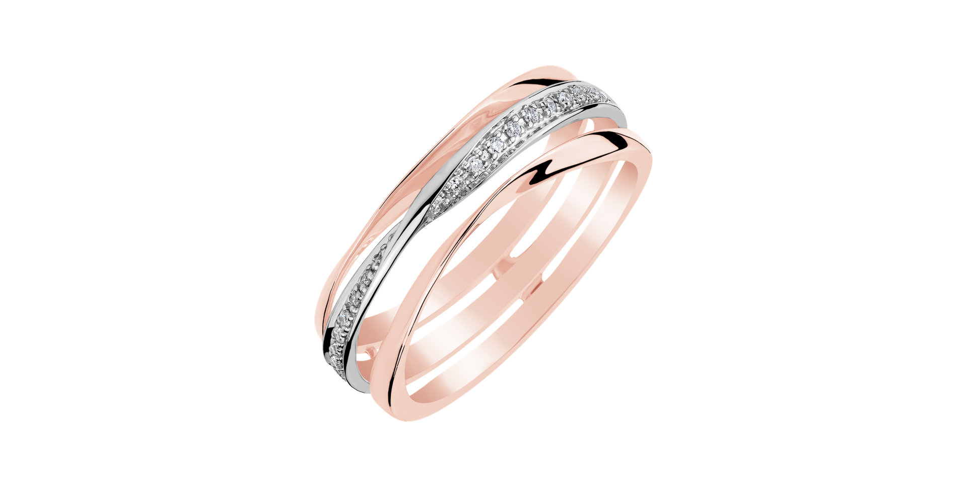 Prsteň s diamantmi Simply Elegance