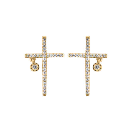 Náušnice s diamantmi Cristian