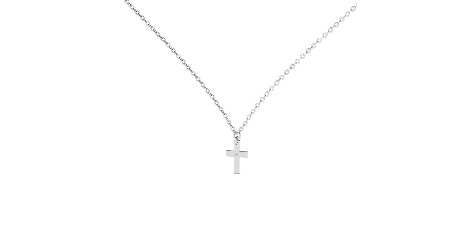 Náhrdelník s diamantom Believe