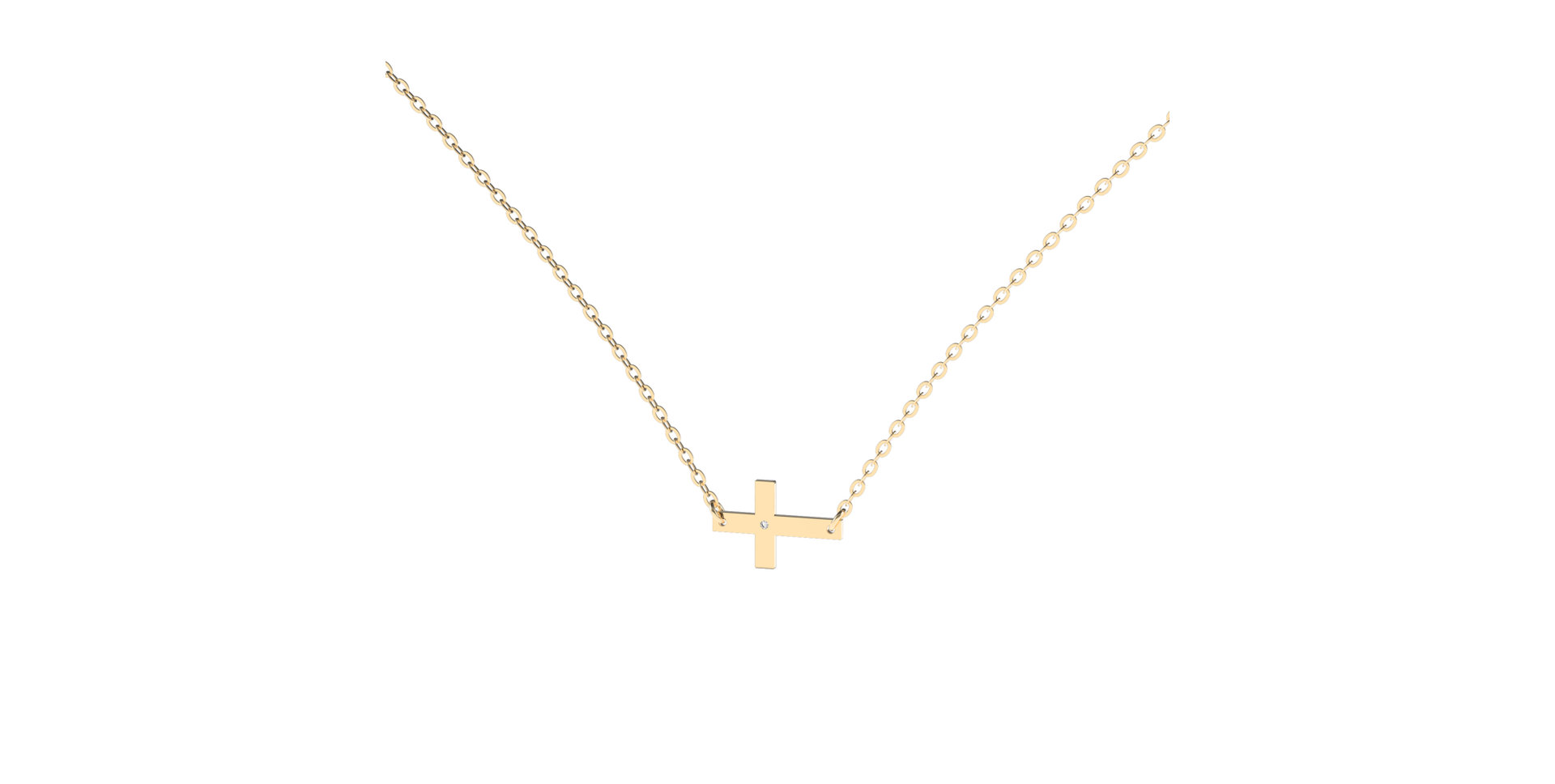 Náhrdelník s diamantom Remembrance