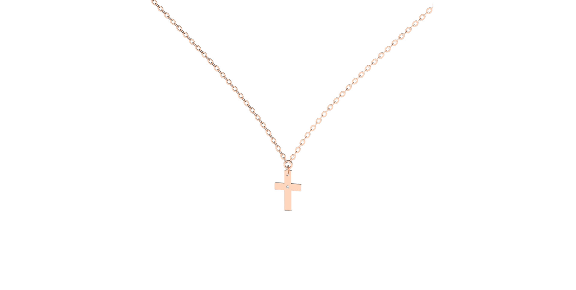 Náhrdelník s diamantom Believe