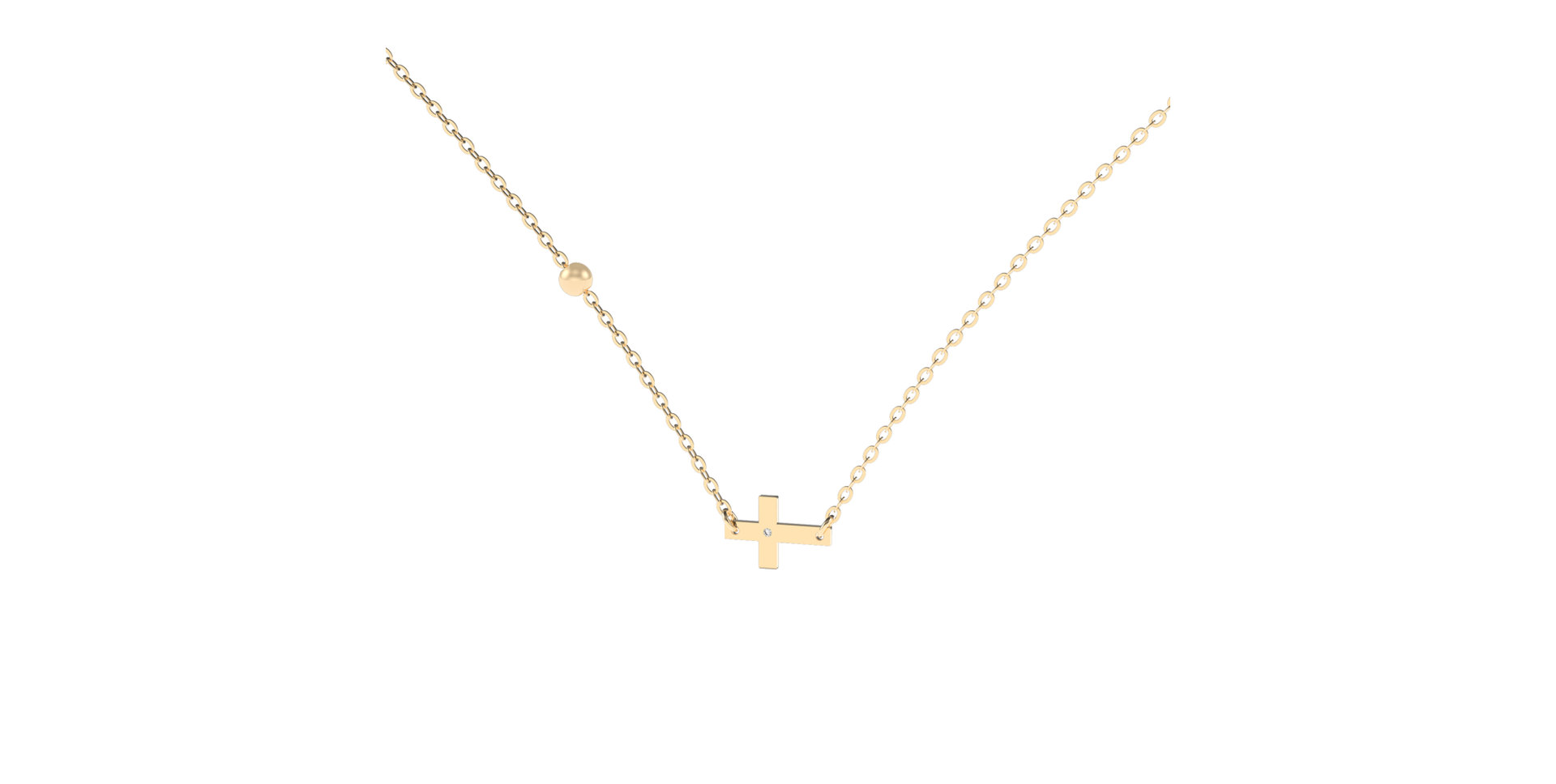 Náhrdelník s diamantom My Faith