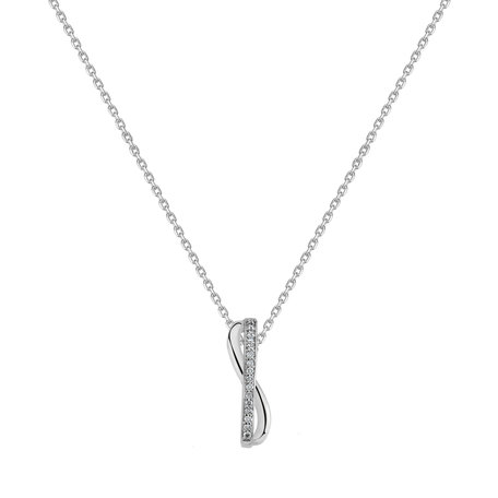 Prívesok s diamantmi Elegant Embrace