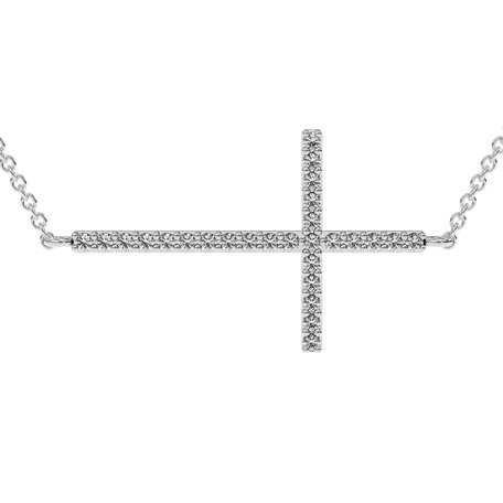 Náhrdelník s diamantmi Cross
