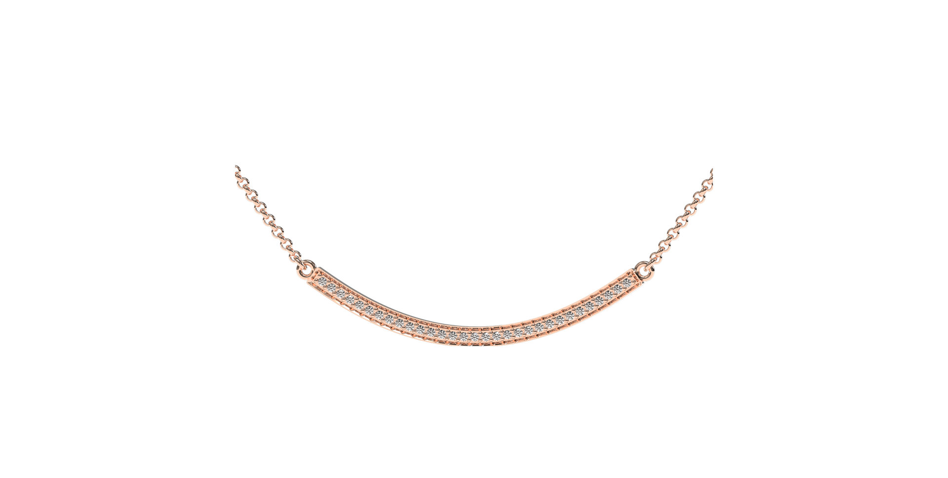 Náhrdelník s diamantmi Essential