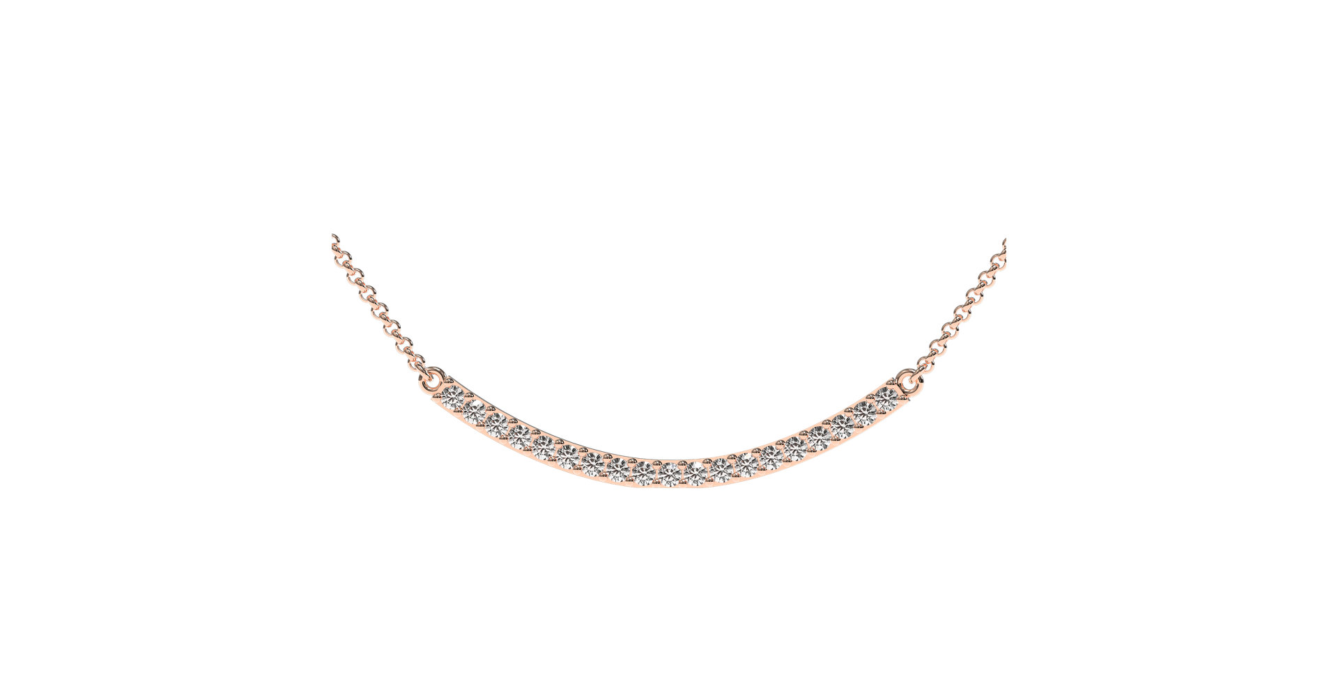 Náhrdelník s diamantmi Essential