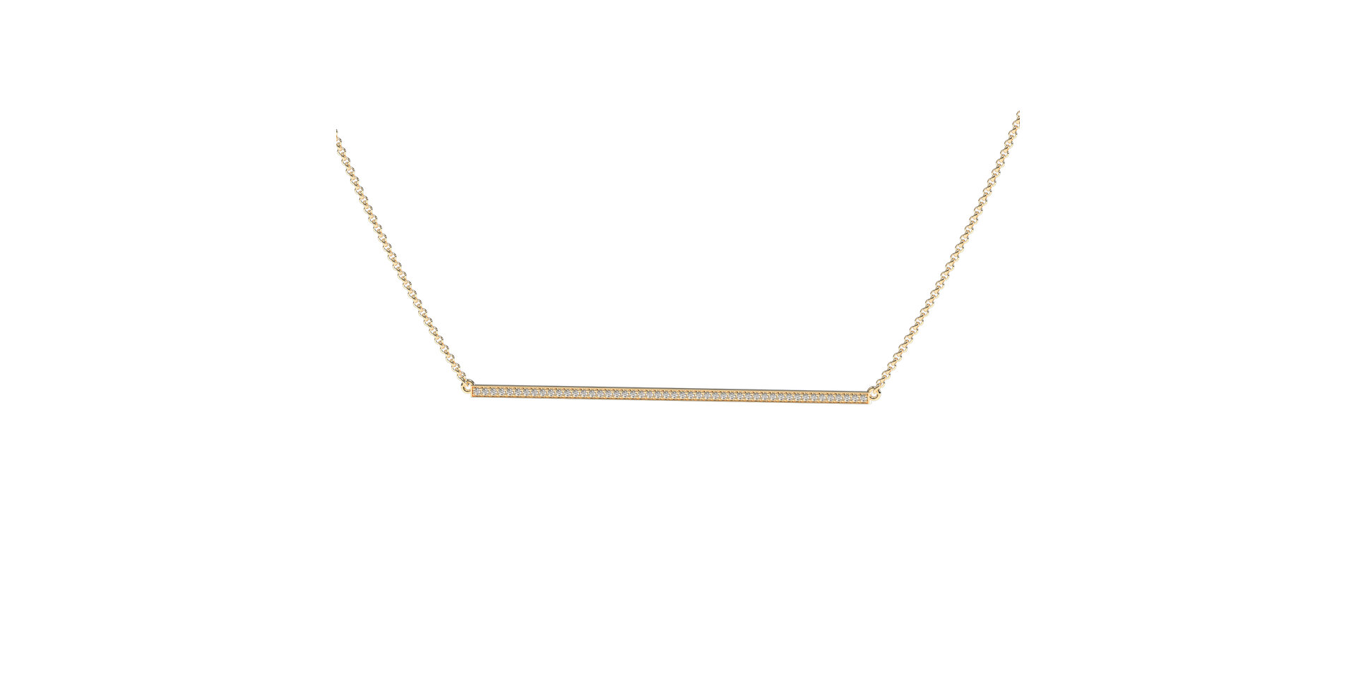 Náhrdelník s diamantmi Line